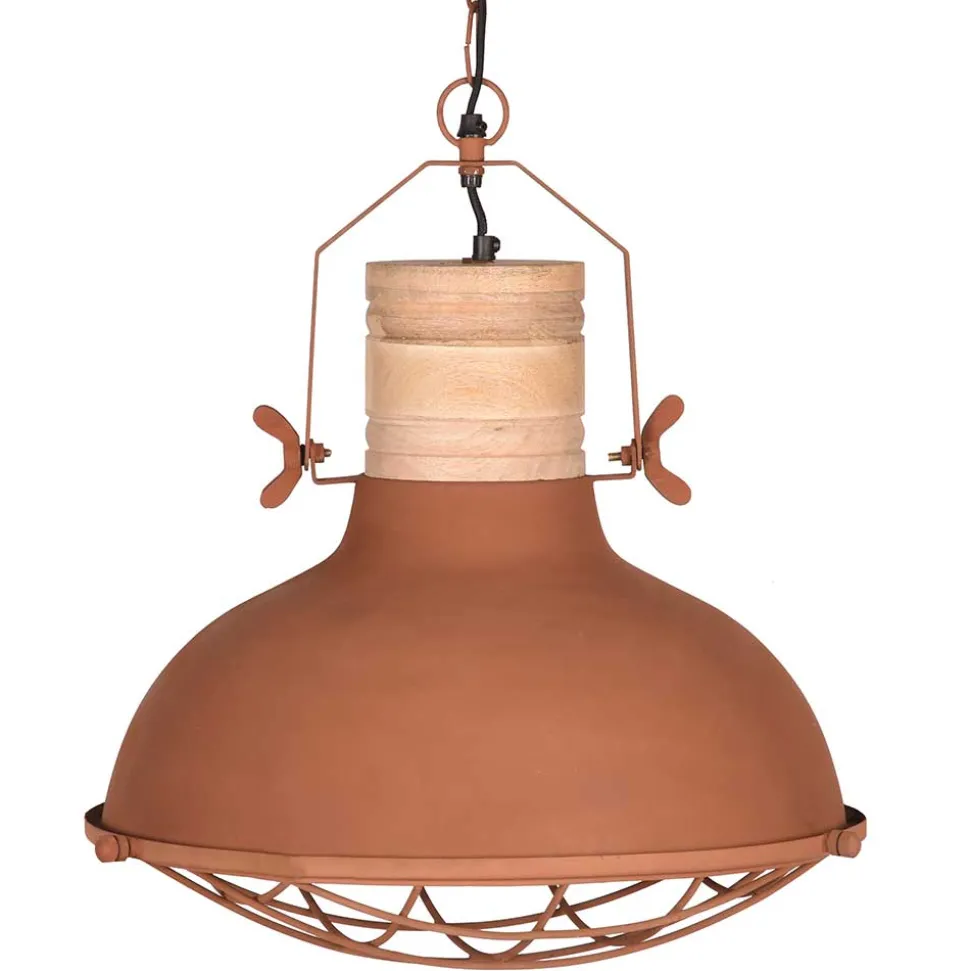 Skandi Pendelampe in Rost Braun Metall - Adagiona