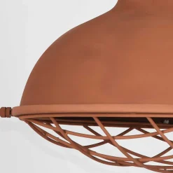 Skandi Pendelampe in Rost Braun Metall - Adagiona