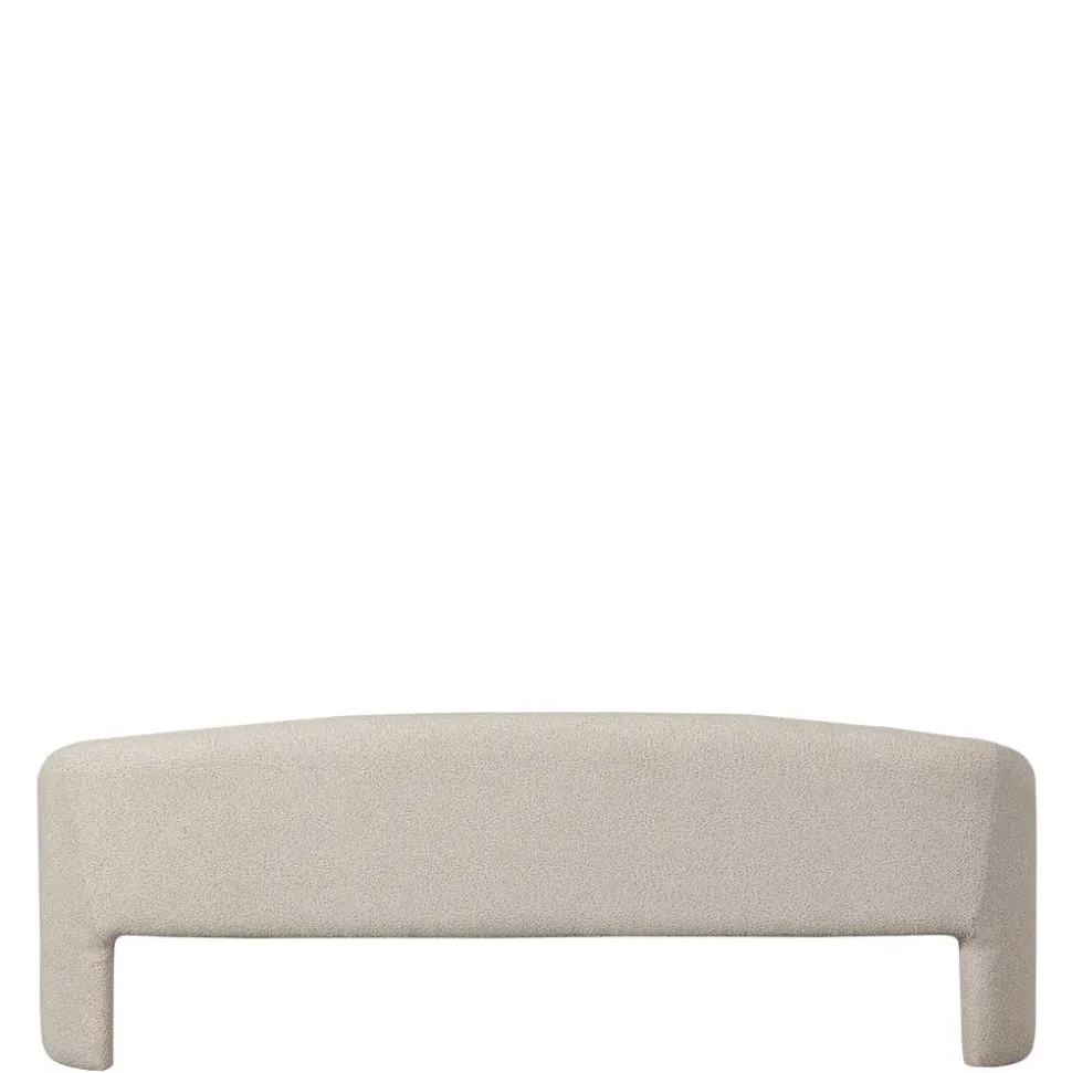 Skandi Polsterbank in Beige Strukturstoff - Greta