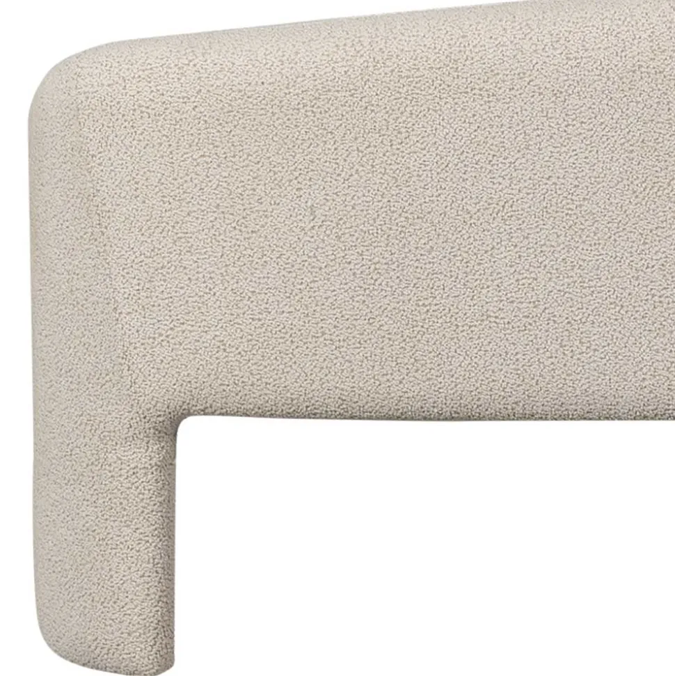 Skandi Polsterbank in Beige Strukturstoff - Greta