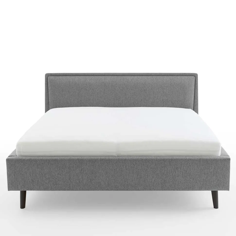 Skandi Polsterbett in Grau Stoff - Optica