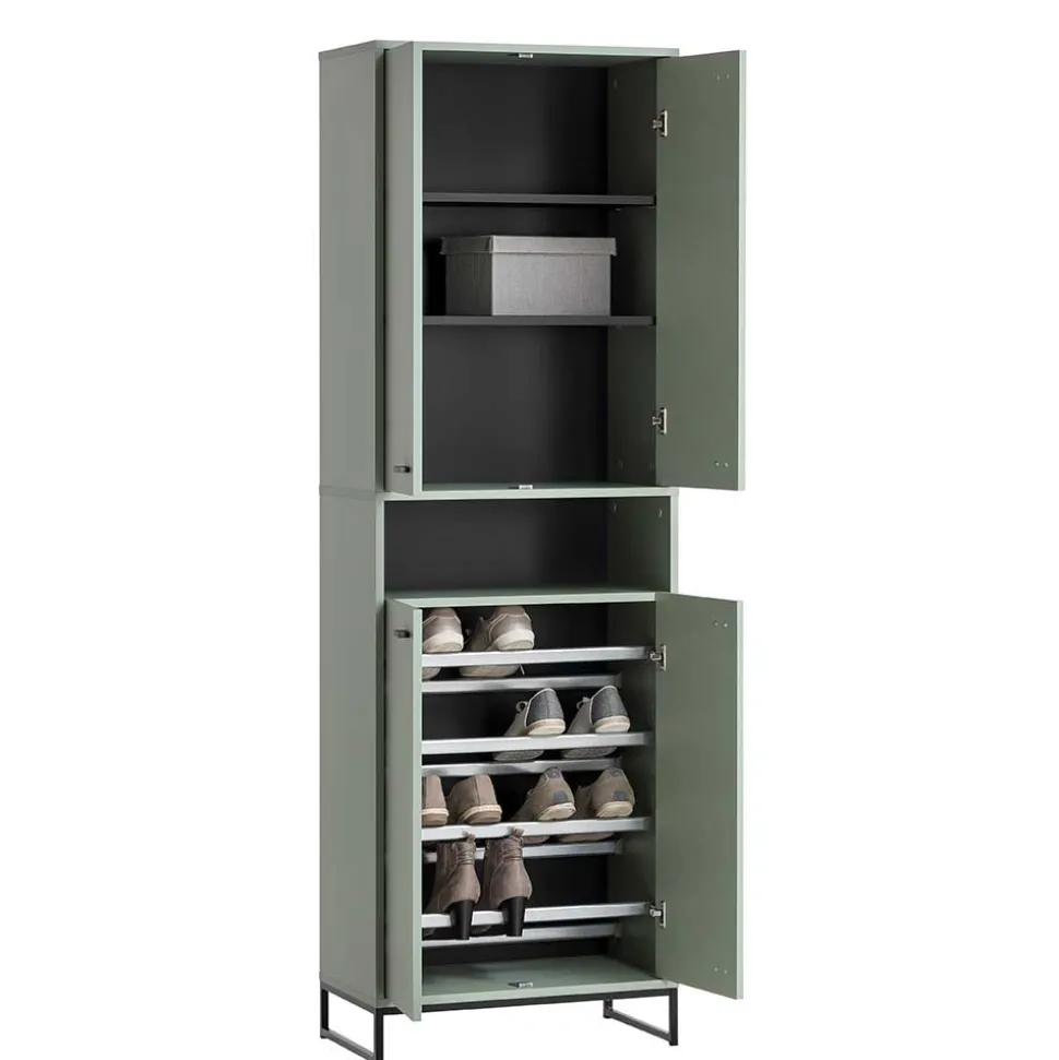 Skandi Schuhschrnak in Graugrün - Velmarun