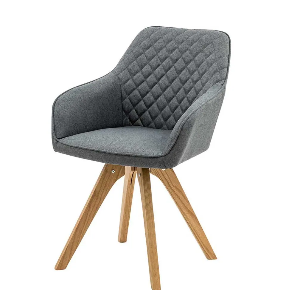 Skandi Tischgruppe mit Armlehnstühlen - Lusa (fünfteilig)