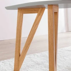 Skandi Tischgruppe mit Samt Stühlen - Pius (siebenteilig)