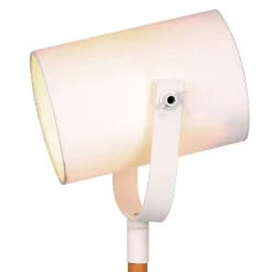 Skandi Tischlampe in Weiß mit Natur - Nantou