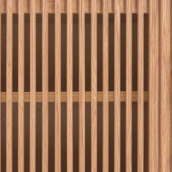 Skandi TV Lowboard mit Lamellen Klapptüren - Azuro