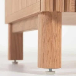 Skandi TV Lowboard mit Lamellen Klapptüren - Azuro