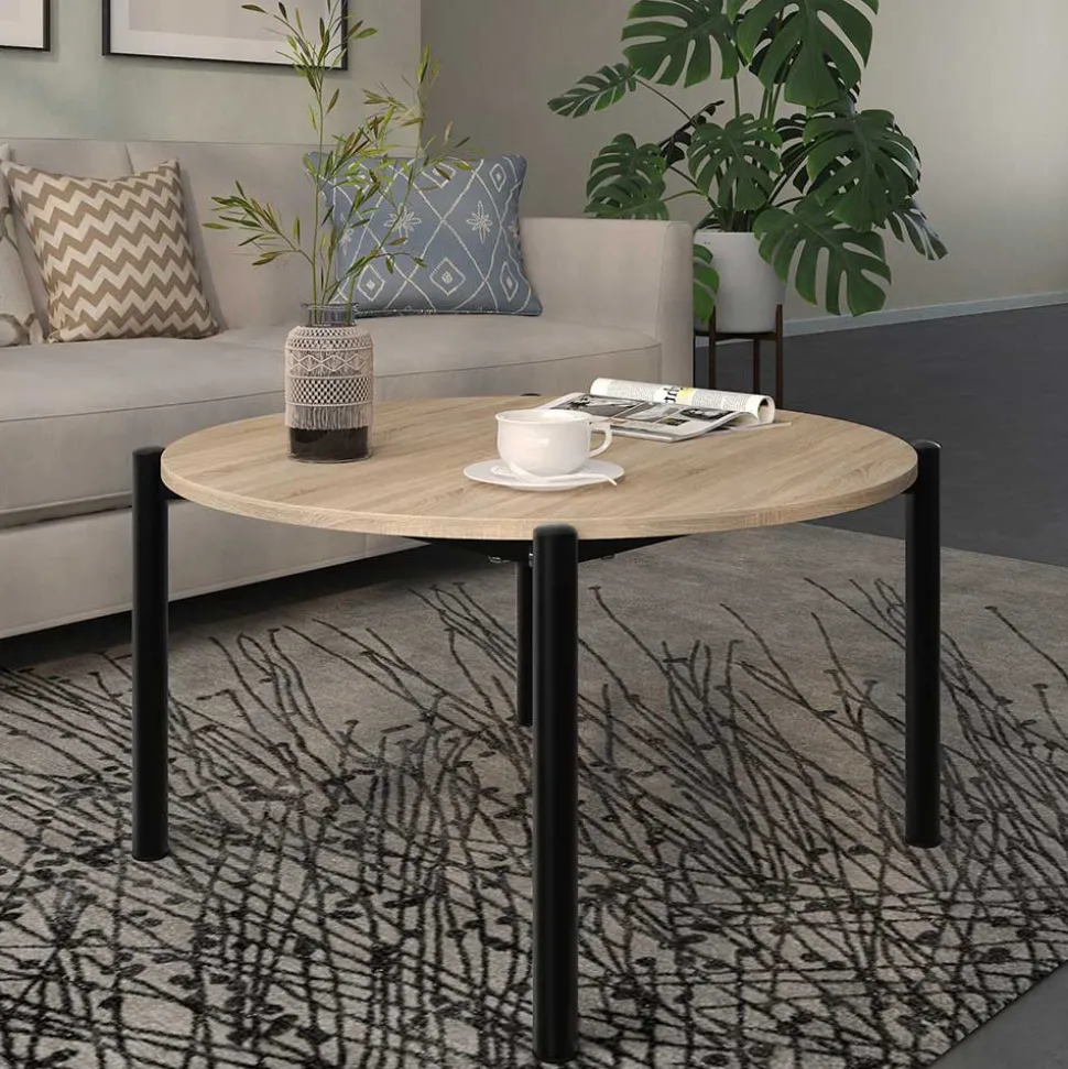 Skandi Wohnzimmertisch in Wildeiche Optik - Emrene