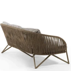 Sofa aus Seilgeflecht in Hellbraun & Beige - Jadnea