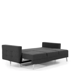 Sofa mit Bettfunktion in Altrosa Samt - Graland