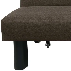 Sofa mit Bettfunktion in Braun mit Schwarz - Amor