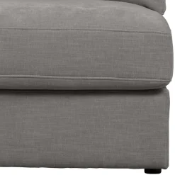 Sofamodul mit Rundung links in Grau - Gregg