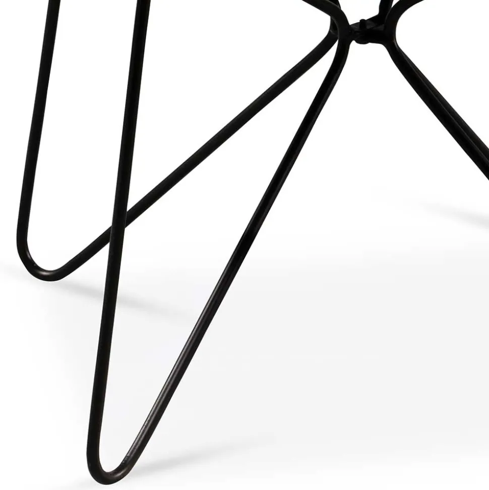 Sofatisch aus Mangobaum Massivholz in Mattsilber - Dosa