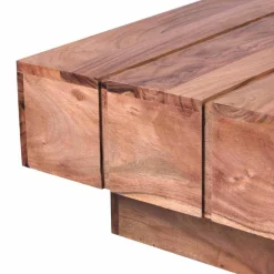 Sofatisch aus naturbelassenem Holz Oridano Akazie massiv