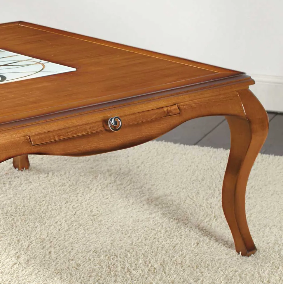 Sofatisch im italienischen Stil Mugello aus Massivholz