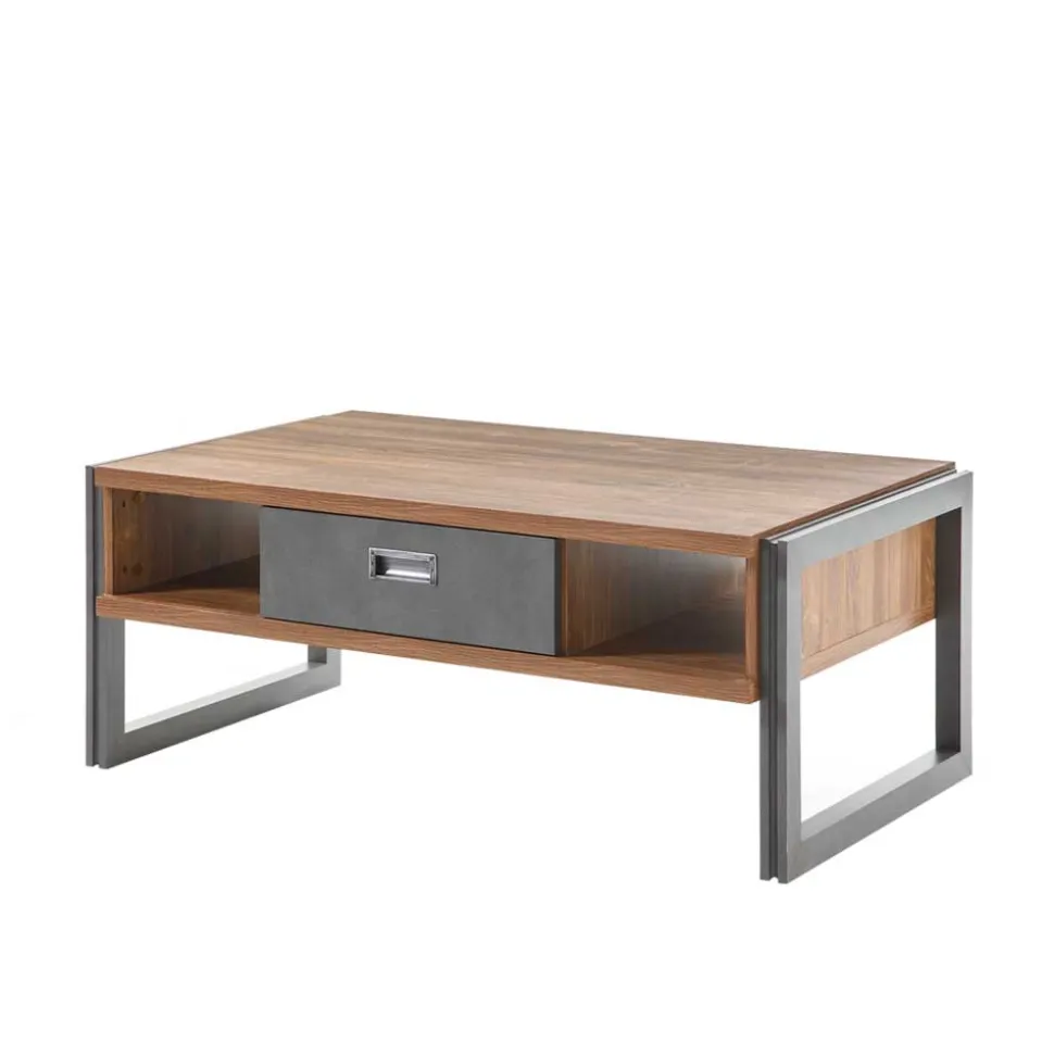 Sofatisch Rompira in Eiche dunkel Schiefer Grau