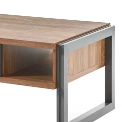 Sofatisch Rompira in Eiche dunkel Schiefer Grau