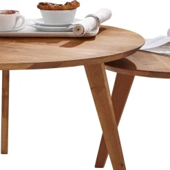 Sofatisch Set aus Wildeiche Massivholz - Ofmany (zweiteilig)