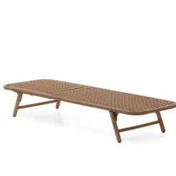 Sonnenliege aus Kordelgeflecht in Beige - Draguno