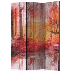 Spanische Trennwand mit Foto Herbstwald - Zither