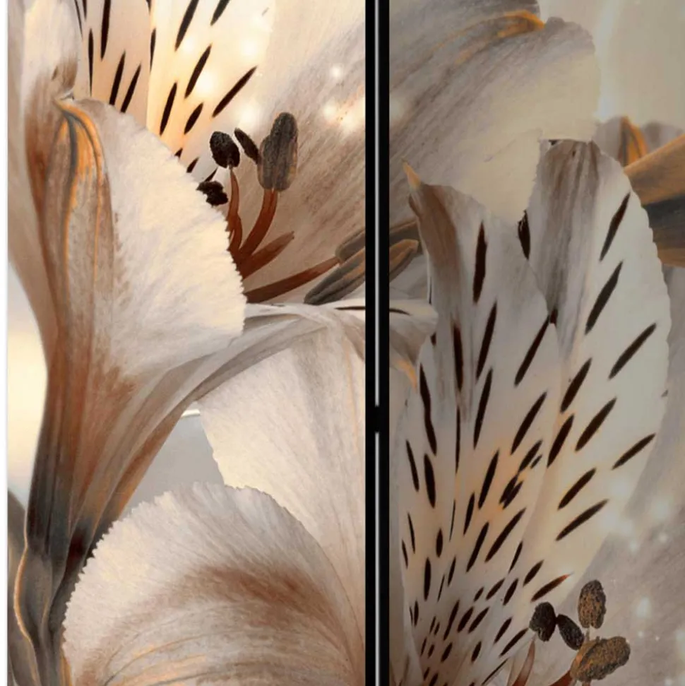 Spanische Trennwand mit Lilien Kunst Motiv - Mallavi