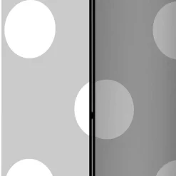 Spanische Wand in Hellgrau mit weißen Punkten - Matresca