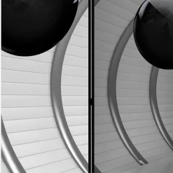 Spanische Wand mit futuristischem 3D Druck - Zeilo