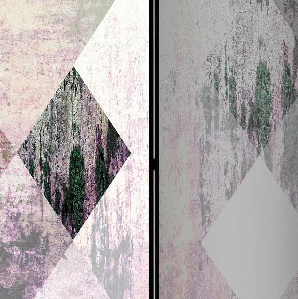 Spanische Wand mit Rauten Muster bedruckt - Siboramus