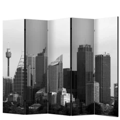 Spanische Wand mit Schwarz Weiß Fotodruck - Daven