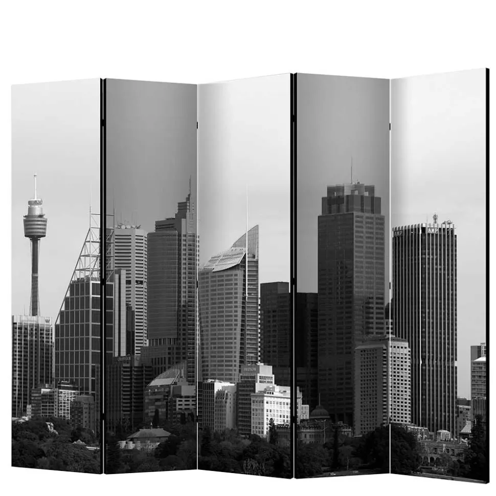 Spanische Wand mit Schwarz Weiß Fotodruck - Daven