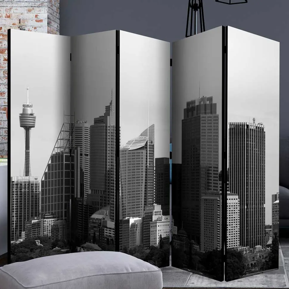 Spanische Wand mit Schwarz Weiß Fotodruck - Daven