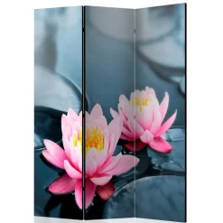 Spanischer Raumteiler mit Foto Rosa Seerose - Emek