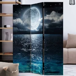 Spanischer Raumteiler Mond über dem Meer - Calivia