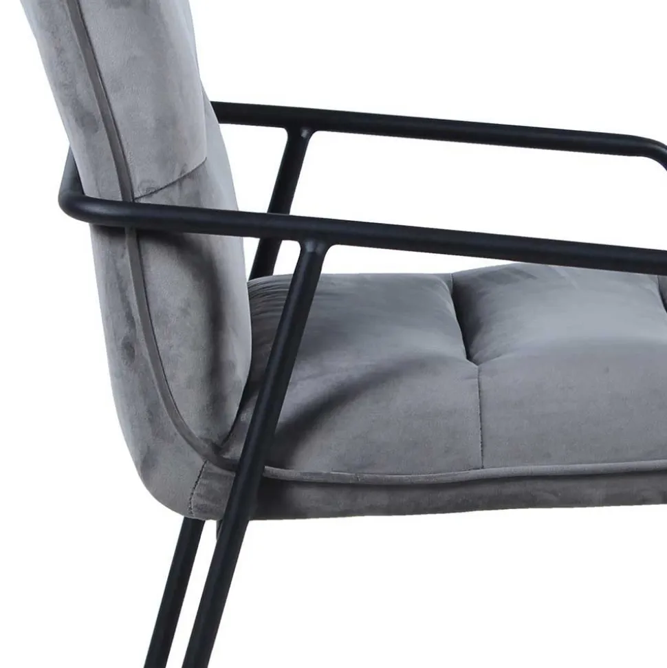 Spider Esstisch & Samt Armlehnstühle - Mendoza (fünfteilig)