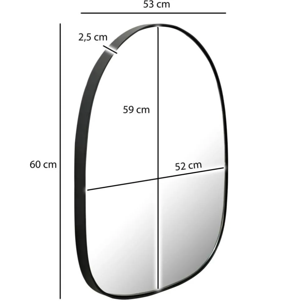 Spiegel in organischer Form - Vuturava