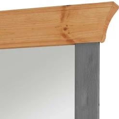 Spiegel mit Ablage und Holzrahmen zweifarbig - Glams