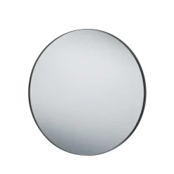 Spiegel mit Metallrahmen in Schwarz - 80x80x2 - Vromantico
