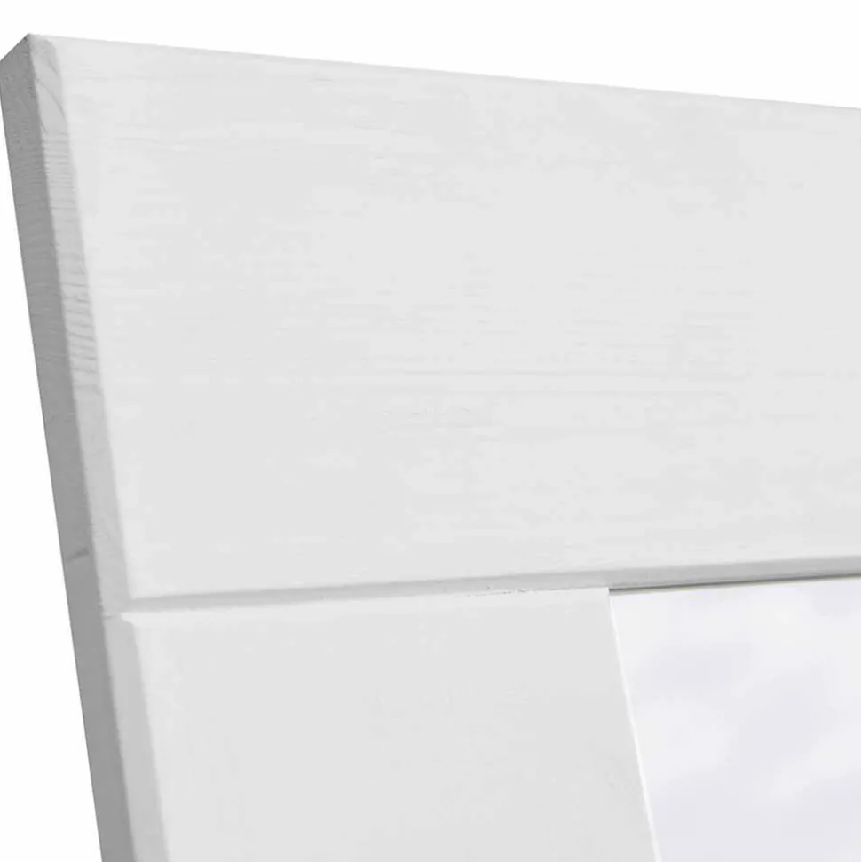 Spiegel mit weißem Massivholzrahmen - Indico