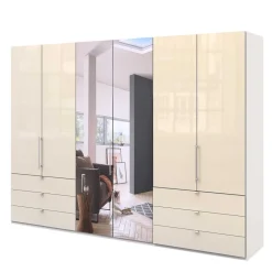 Spiegel Schlafzimmerschrank mit Falttüren - Zidarie