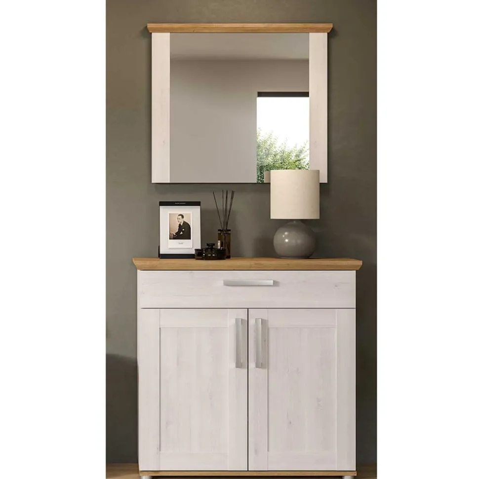 Spiegel und Schuhkommode Set - Tocella (zweiteilig)