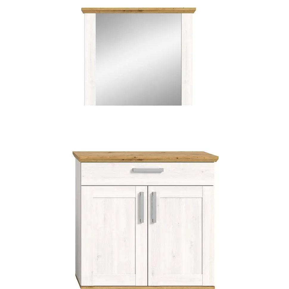 Spiegel und Schuhkommode Set - Tocella (zweiteilig)