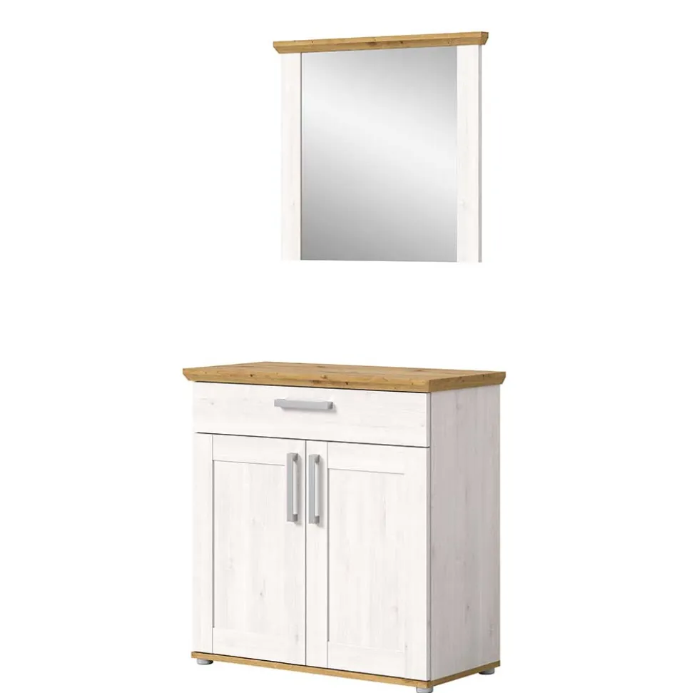 Spiegel und Schuhkommode Set - Tocella (zweiteilig)