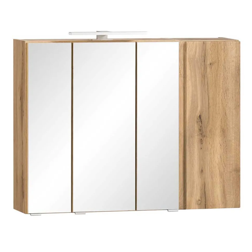 Spiegelschrank 4-türig & Unterbeckenschrank - Mia (zweiteilig)