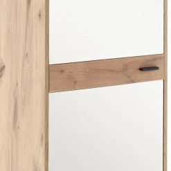 Spiegeltür-Flurschrank in Wildeiche Optik - Vapposia