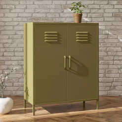 Spind Design Highboard in Oliv Grün - Austral