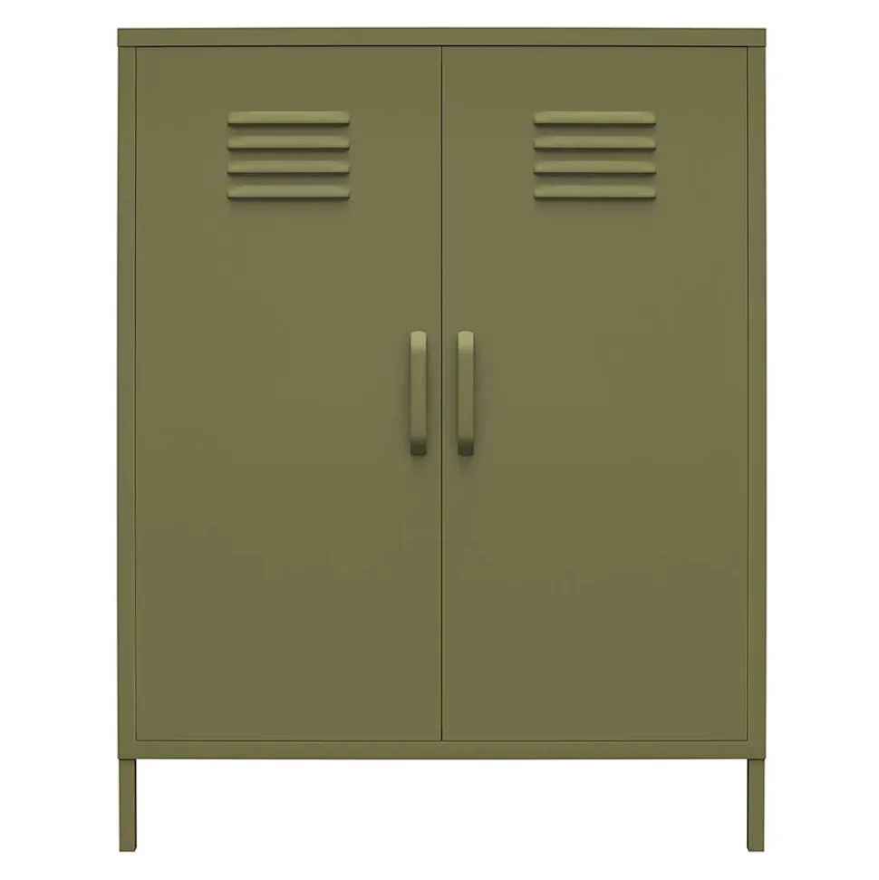 Spind Design Highboard in Oliv Grün - Austral