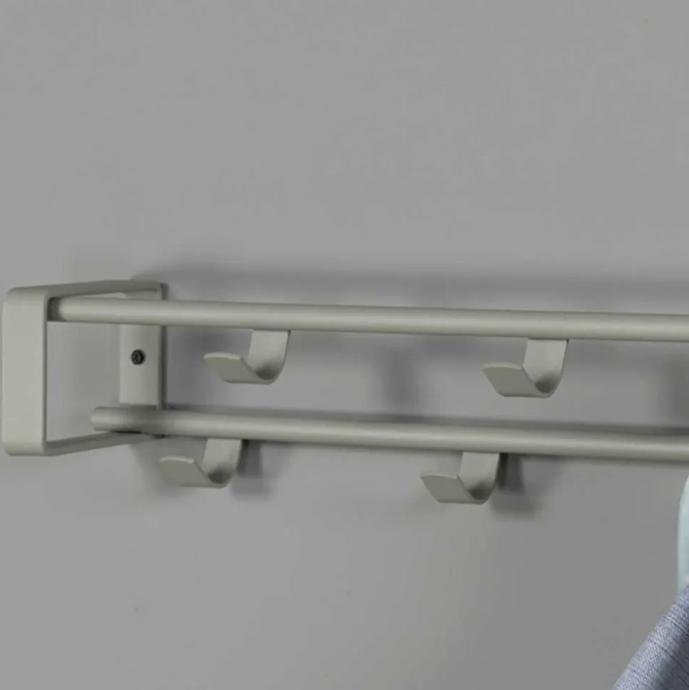 Stahl 7 Haken Garderobe in Graugrün - Azulon