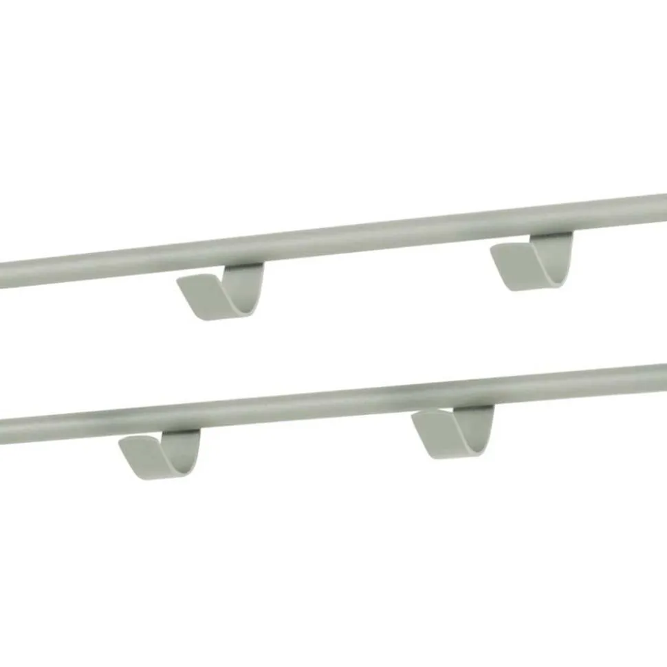 Stahl 7 Haken Garderobe in Graugrün - Azulon