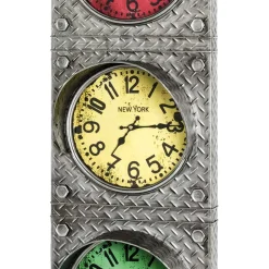 Stahl Design Wanduhr in Ampel Optik - Cunicci