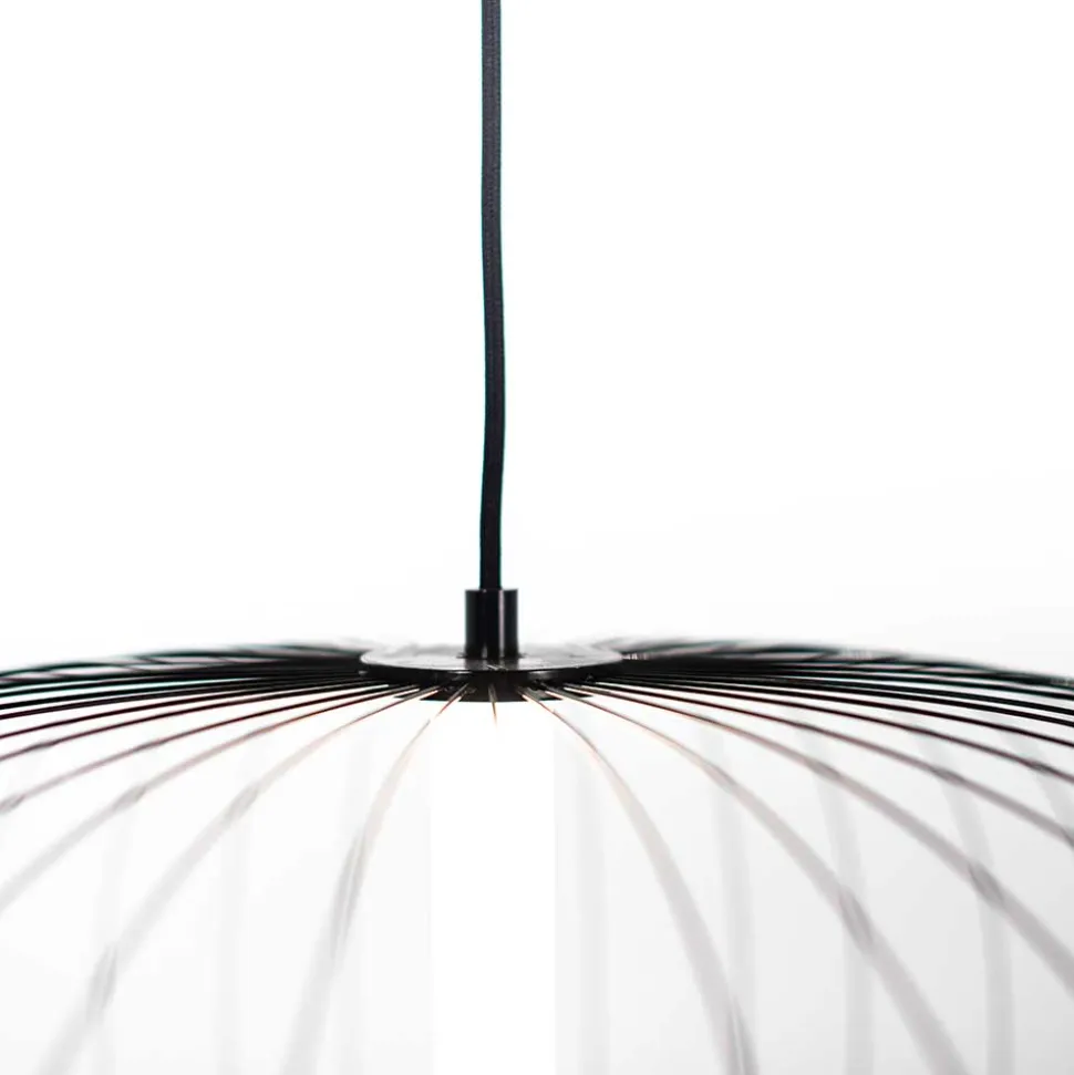 Stahl Draht Hängeleuchte in Schwarz - Eradesca